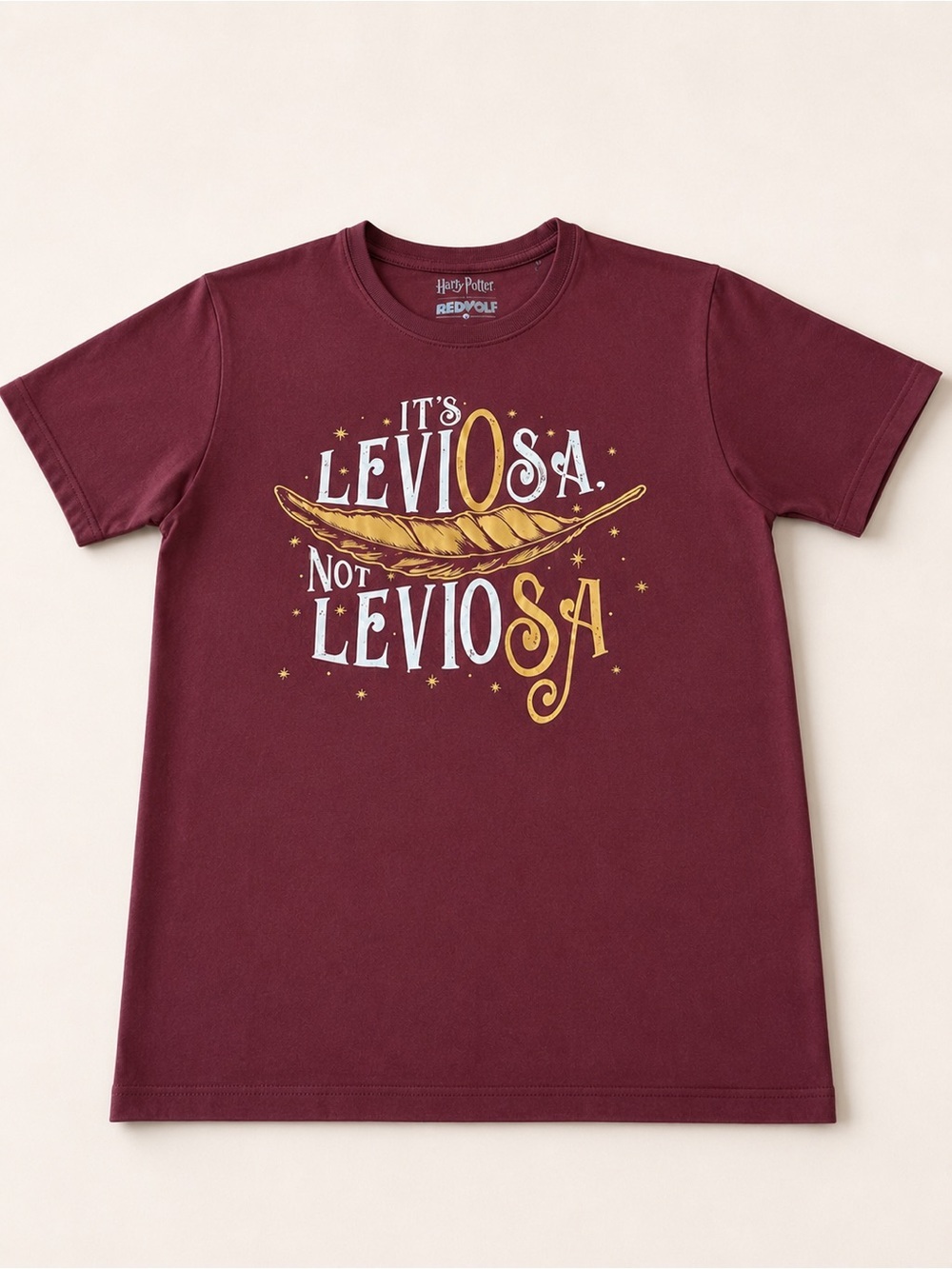 Harry Potter “It’s Leviosa” Burgundy Graphic Tee XL